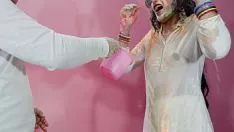 Play Holi specialized : sister (priya) needs to toy holi with champions but comrade fascinated in sodomy