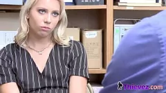 Play Hardcore Rough Sex with Naughty Teen Thief and Office Supervisor